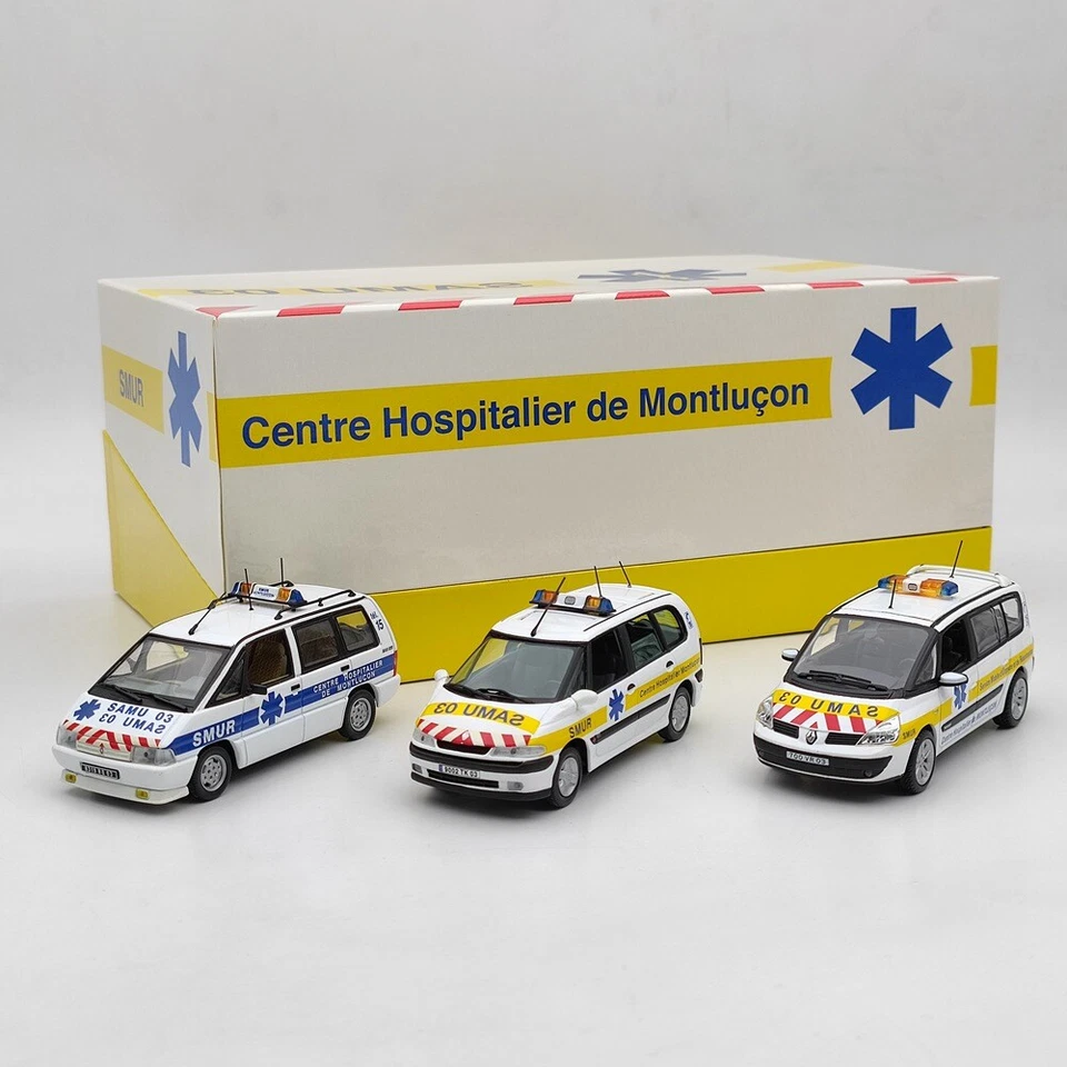 1/43 Universal Hobbies Renault Coffret Espace SAMU 03 SMUR #2282 Ambulance - Image 1 of 4