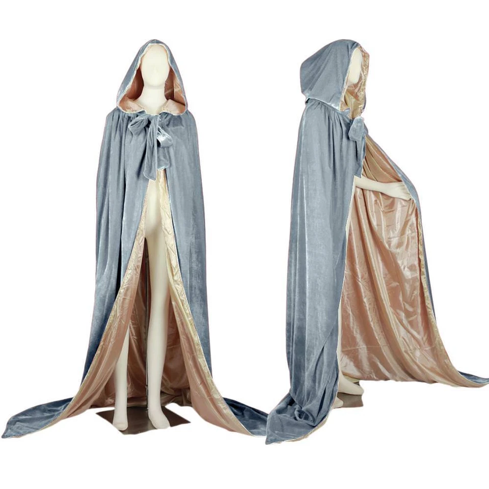 Capa/capa con capucha Halloween boda medieval bruja pagana-varios colores Foto 1 de 4