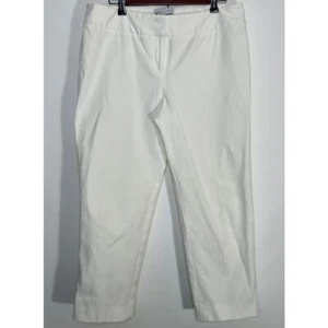 Elliott Lauren Crop Pants in White - Women's Size 12 - Made in the USA - Picture 1 of 8