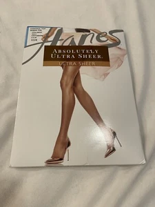 Hanes Absolutely Ultra Sheer Pantyhose Barely There Sz E Brown Control Too VTG - Picture 1 of 2