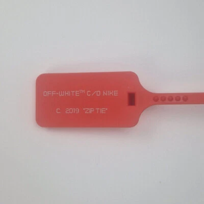 Zip Tie Tag RED 2019 "The Ten" Off White NEW - Photo 1/4