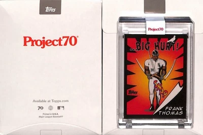 2021 TOPPS PROJECT 70 #780 1962 FRANK THOMAS - CHICAGO WHITE SOX - JEFF STAPLE - Image 1 of 2