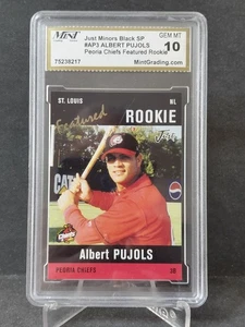 2004 Just Minors Black SP Albert Pujols Peoria Chiefs Gem MT 10 - Picture 1 of 2
