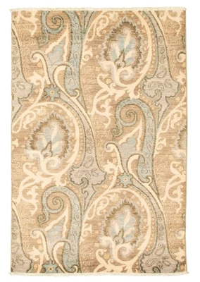 4'2" x 6'2" Hand Knotted Area Rug Traditional Oriental Wool Carpet - Image 1 of 4