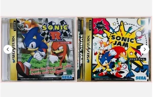 Sega Saturn Sonic R + Sonic Jam set of 2 SegaSaturn SS Hedgehog - Picture 1 of 5