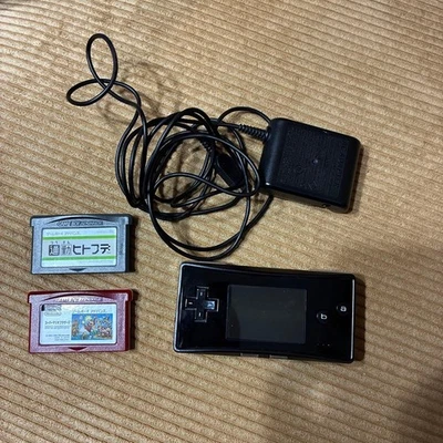 Nintendo Game Boy micro Black with AC Adapter Super Mario Bros – Japan Version - Image 1 of 4