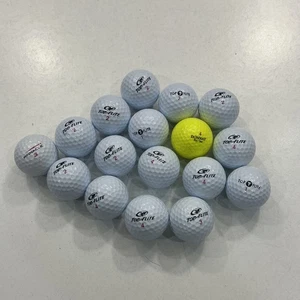 Golf Ball Lot x17 - Practice / Winter Balls Top Flite Titanium Pinnacle Donnay - Picture 1 of 12