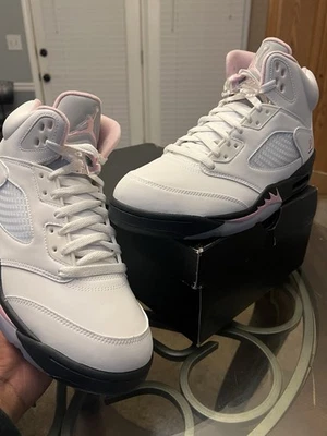 Air Jordan 5 Retro Medio Rosa Suave - Talla 11.5 Foto 1 de 4