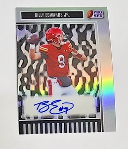BILLY EDWARDS JR 2025 Leaf Pro Set Metal Silver Prospect Rookie RC Auto #d 5/25 - Picture 1 of 2