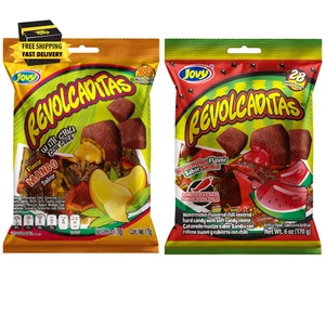 Sweet and Spicy Hard Candies Covered in Chili Powder, Watermelon and Mango Flavo - Foto 1 di 4