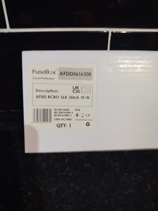 FUSEBOX 16A 30mA AFDD RCBO 1P+N TIPO A. Nuovo con scatola. - Foto 1 di 7