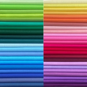Solid Quilters Cotton Fabric 50 PCS 12x12 Inch Bundles Quilting Sewing - Picture 1 of 3