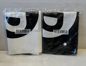 JD Sports Drawstring Bag | Gym Festival PE School Bag | Black & White x2 | New - Picture 1 of 2