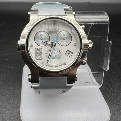 Reloj Renato Beauty Collection Edición Limitada Azul/Plata Diamante Necesita Batería Foto 1 de 4