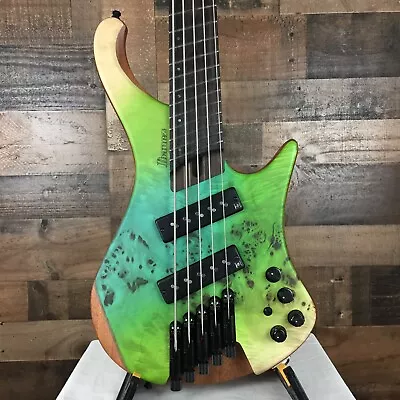Ibanez Bass EHB1505MS Bass Guitar, Ocean Inlet Flat, Gig Bag, Free Ship, 293 - Image 1 of 4