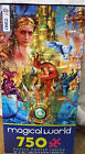 MAGIC WORLD PUZZLE FANTASY ISLAND ART 750 Piece - 18" x 24"  Ceaco Used