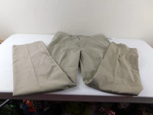 GREG NORMAN Attack Life Men's 32X32 Stretch Waist Khaki '5 Iron' Golf Pants NEW - Picture 1 of 7