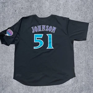 Mlb Randy Johnson Mitchell & Ness Jersey Copperstown Collection Arizona Diamondb - Picture 1 of 5