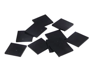 Dünn | Schwarz Opal Bordüre Rechteck | Bügeleinlage 96 | geschliffene Glasmosaik Fliesenformen - Bild 1 von 2