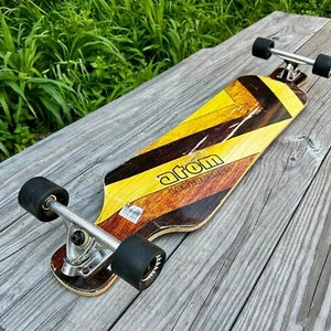 ATOM ~ Woody Drop-Deck Longboard ~ 39'' Skateboard ~ - Picture 1 of 12