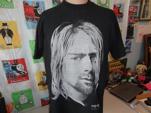 Vintage 90's Kurt Cobain Nirvana Bradford Gallery 1994 Band Tee Band T Shirt XL - Picture 1 of 9