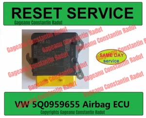5Q0959655M 5Q0959655N VW20 Audi Airbag ECU Crash Data Reset Service - Picture 1 of 1