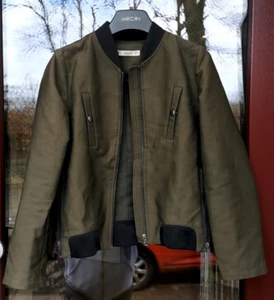 Damen Jacke, Blouson,Mango, Olivgrün, Khaki mit Schwarz, Größe S - Bild 1 von 5