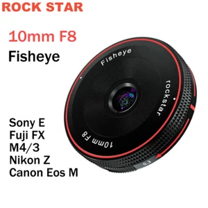 Astrhori 10mm F8 FishEye APS-C Fixed Lens For Canon Nikon Sony Fuji M4/3 Camera - Picture 1 of 5