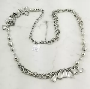 "Hermoso Collar "SASSY" Plata Lia Sophia, 36-39", Nuevo Sin Etiquetas - Imagen 1 de 5