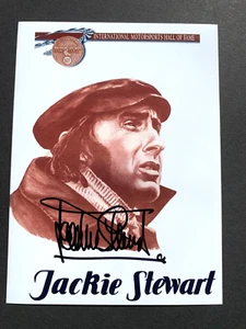 JACKI STEWART Formel 1 - HOF Motorsports signed autograph 4x6 Photo - Picture 1 of 1