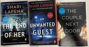 Shari Lapena 3 Book Set: End of Her, Unwanted Guest and Couple Next Door - Picture 1 of 2