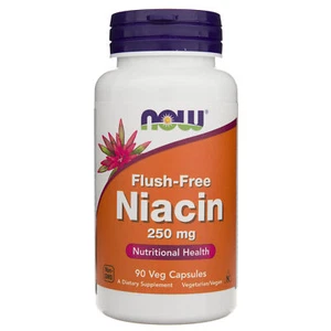 Now Foods Flush-Free Niacin 250 mg - 90 pflanzliche Kapseln - Bild 1 von 5