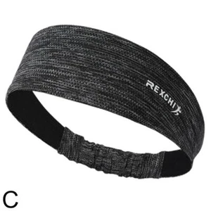 Sports Headband Yoga Gym Sweatband Women Men Hair Bands SweatBand T3J5 P5T9 - Picture 1 of 14