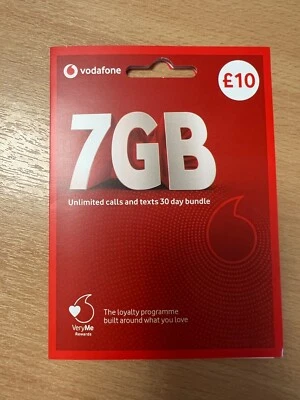 Vodafone Pay As You Go PAYG Bundle Sim Card £10