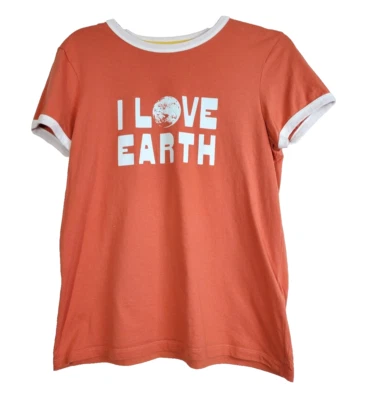 PATAGONIA Mujer Camiseta Pequeña ALGODÓN ORGÁNICO Gráfico Top Timbre Camiseta Foto 1 de 4