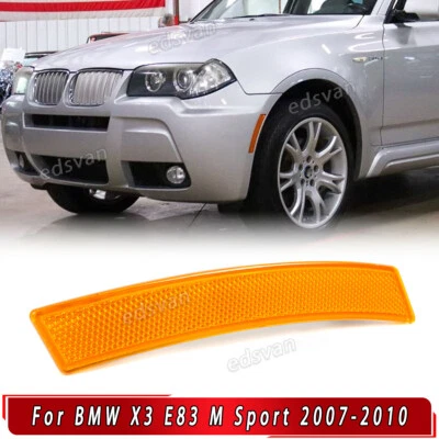 Parachoques delantero luz de señalización lateral reflector conductor para BMW X3 E83 M Sport 2007-2010 Foto 1 de 4