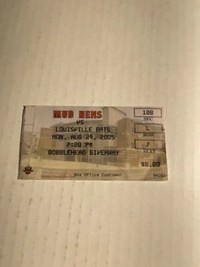8-29-05 Louisville Bats vs Toledo Mud Hens Fifth Third Field Ticket Stub - Picture 1 of 1