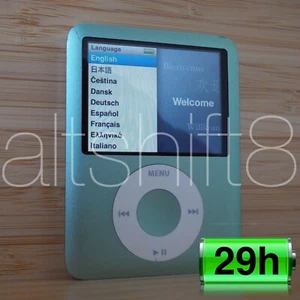  APPLE IPOD NANO 3G 8GB GREEN VERDE 3RD GEN TERZA GEN A1236 MB253 FAT - Imagen 1 de 12
