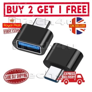 Type C to USB Adapter 3.0 USB-C 3.1 Male OTG A Female Data Connector Converters - Picture 1 of 9