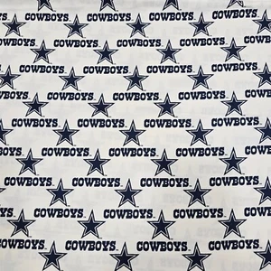 Cotton Fabric 21"x56" Texas NFL Cowboys Football Vintage Licensed Blue Stars - Picture 1 of 5