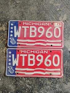 Vintage 1976 Michigan Bicentennia Teller - Bild 1 von 1