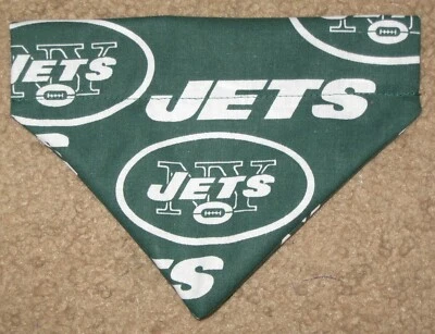 NY Jets Dog Bandana - 2 designs - 5 sizes XS - XL - Image 1 of 2
