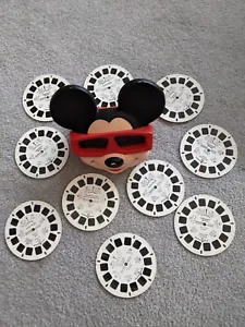 VINTAGE  MICKEY MOUSE FACE 3D IDEAL VIEW MASTER VIEWER WITH 10Sets Of REELS - Picture 1 of 4