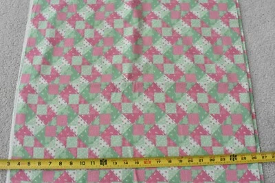 Por 1/2 yarda, de colección, rosa verde tostado retazos-edredón tramposo, Oakhurst, Baker, V83 Foto 1 de 4