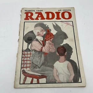 March 1926 RADIO MAGAZINE - RADIO COVER - Rare - Picture 1 of 9