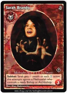Sarah Brando Brujah Antitribu The Sabbat V:TES VTES Vampire CCG - Picture 1 of 1