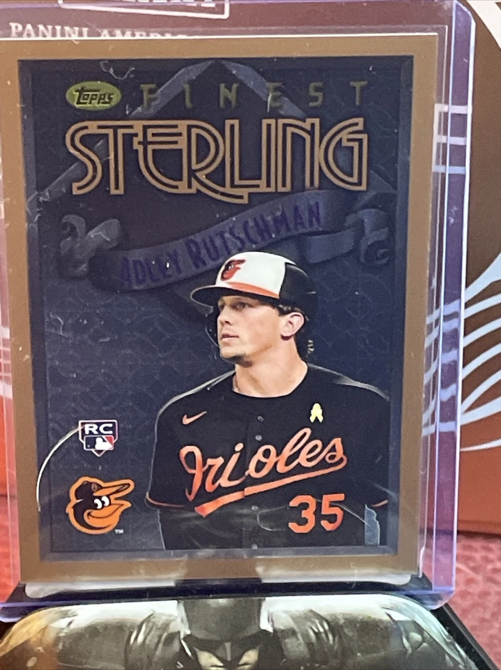 2023 Topps Finest Flashbacks Adley Rutschman RC Sterling #16 Baltimore Orioles - Image 1 of 2