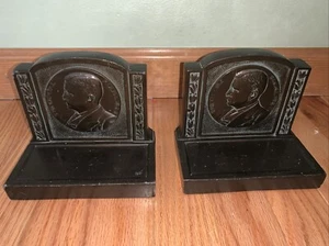 President THEODORE Teddy ROOSEVELT Bookends 1921 LV Aronson Metal Arts 1921 - Picture 1 of 5