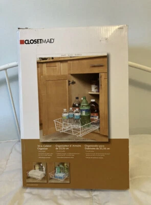 ClosetMaid 53052 Kitchen 14-Inch Cabinet Organizer White - Image 1 of 4