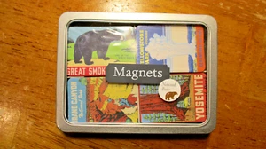National Parks Refrigerator Magnet Set of 24 - Yellowstone Yosemite Grand Canyon - Picture 1 of 6